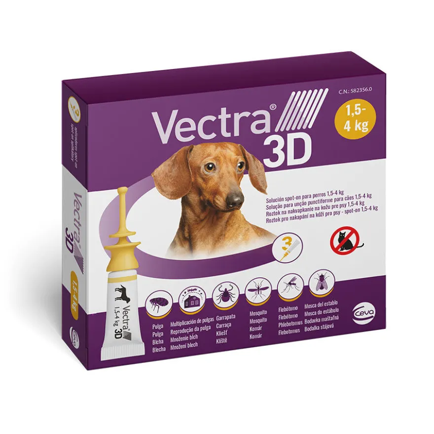Vectra 3D Pipetas Antiparasitarias para perros