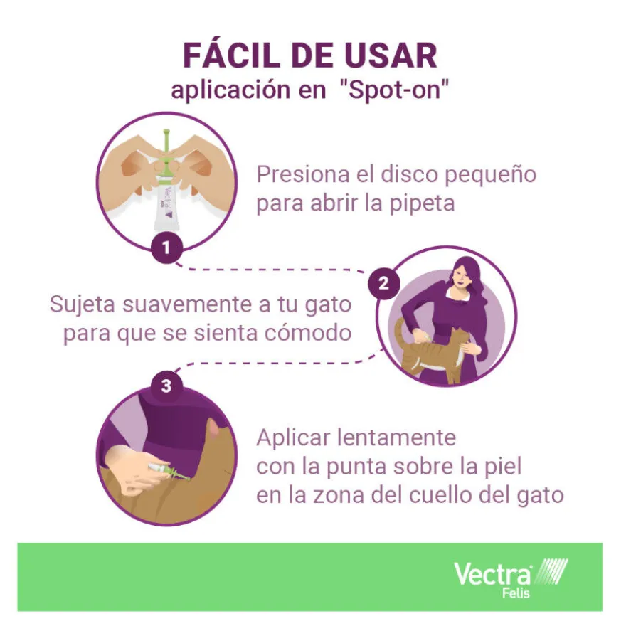 Vectra Felis Pipetas Antiparasitarias para gatos