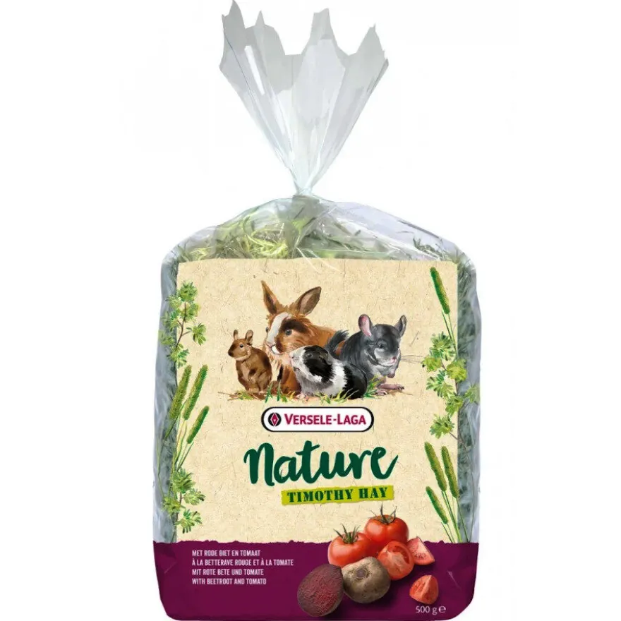 Versele-Laga Nature Timothy Hay Remolacha y Tomate Heno para conejos y roedores