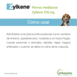 Vetoquinol Zylkene suplemento natural calmante en cápsulas para perros y gatos