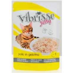 Vibrisse Jelly Pollo en gelatina sobre para gatos