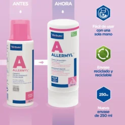Virbac Allermyl Champú dermatológico para piel sensible de perros y gatos