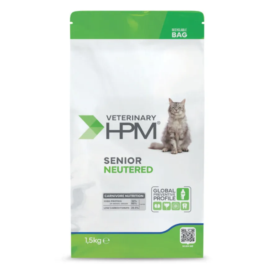 Virbac HPM Veterinary Senior Esterilizado Pienso Cerdo para gatos