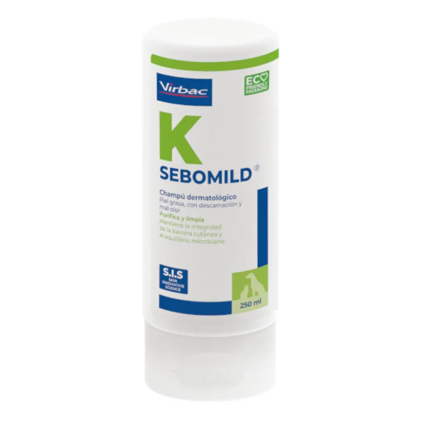 Virbac Sebomild Champú para pieles grasas en perros y gatos