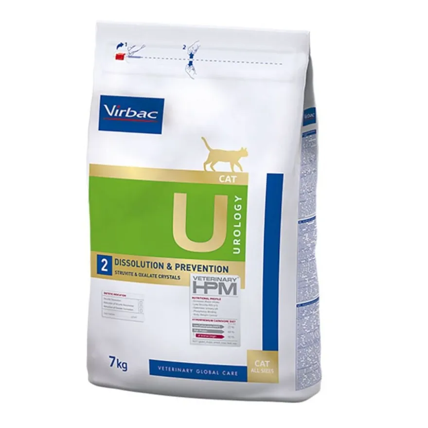 Virbac Urology U2 Dissolution Prevention HPM Pienso para gatos