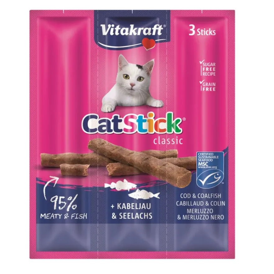 Vitakraft Cat Stick Classic con Bacalao y Atún