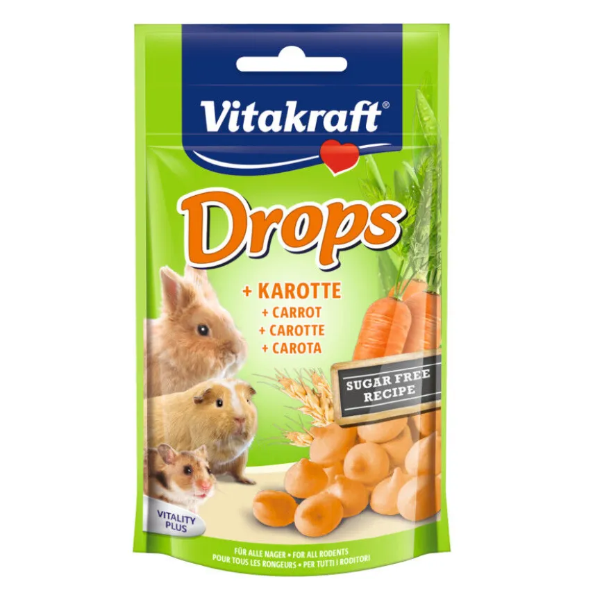 Vitakraft Drops Zanahoria snacks para roedores