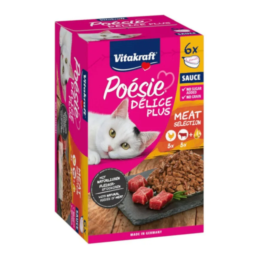 Vitakraft Poésie Délice Plus Selección de Carnes tarrina para gatos