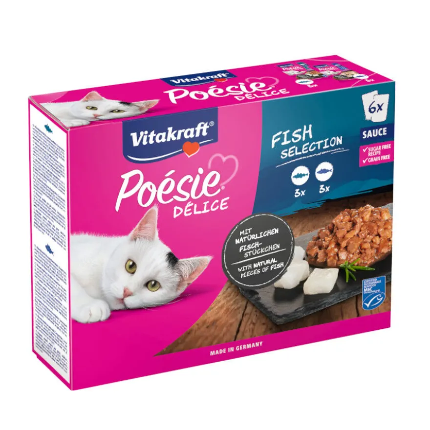 Vitakraft Poésie Pescado sobre en salsa para gatos