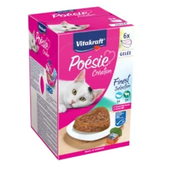 Vitakraft Poésie Pescado y carne tarrinas en gelatina para gatos