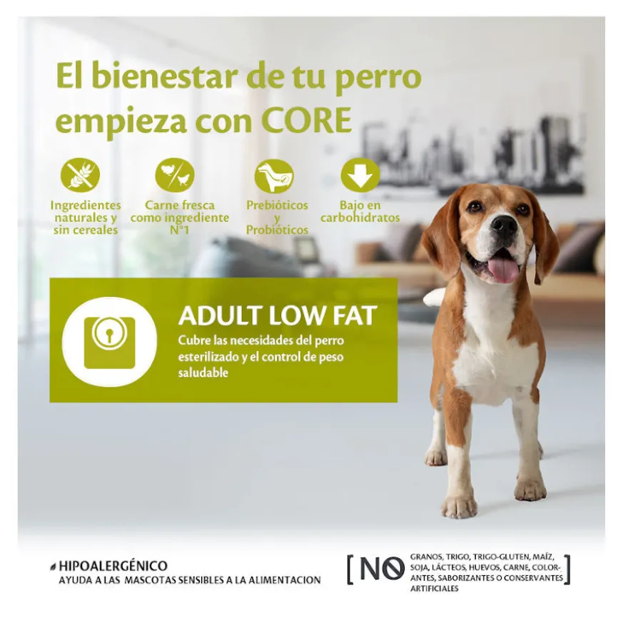 Wellness Core Adult Medium/Large Healthy Pavo Low Fat pienso para perros