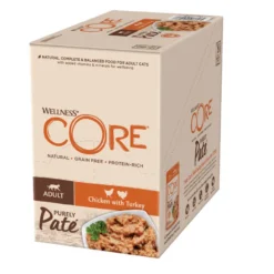 Wellness Core Adult Pollo y Pavo en Paté sobre para gatos