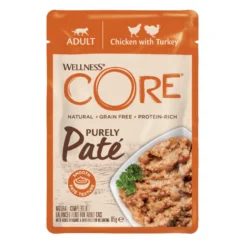 Wellness Core Adult Pollo y Pavo en Paté sobre para gatos