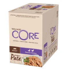 Wellness Core Adult Purely Pato y Pollo en Paté sobre para gatos