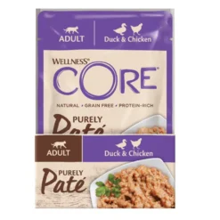 Wellness Core Adult Purely Pato y Pollo en Paté sobre para gatos