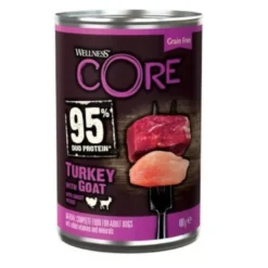 Wellness Core Pavo y Cabra Lata para perros