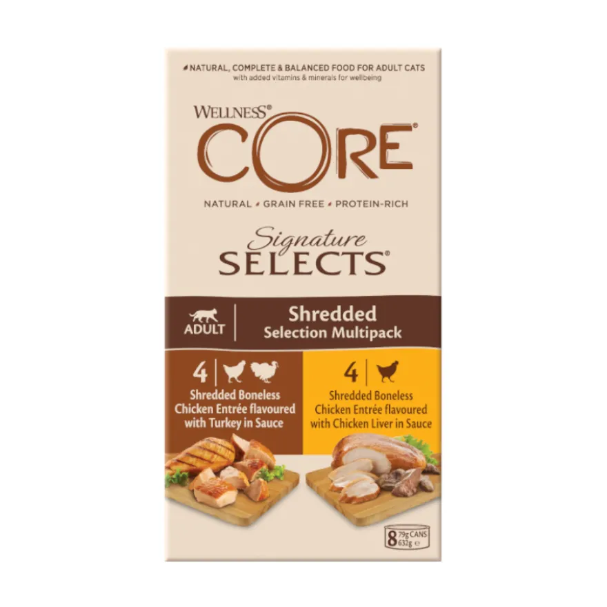 Wellness Core Shredded Selection lata para gatos