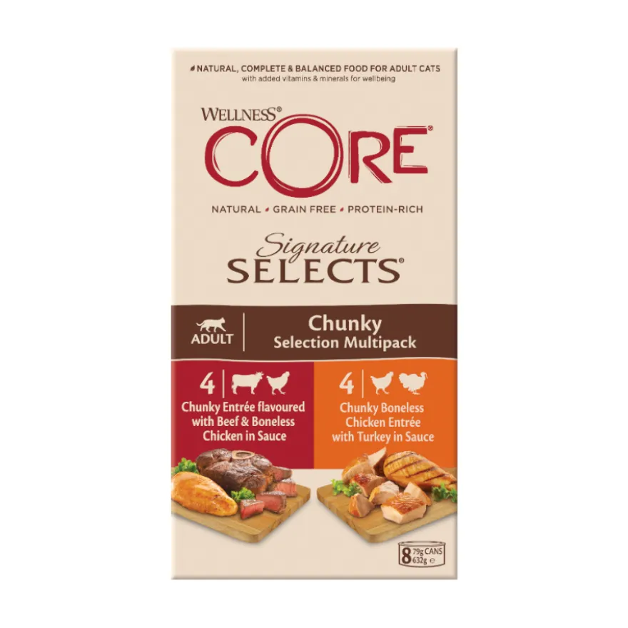Wellness Core Signature Selects Chunky lata para gatos