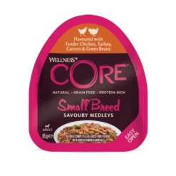 Wellness Core Small Breed Grain Free Pollo y Pavo Tarrina para perros