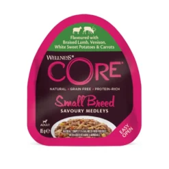 Wellness Core Small Breed Grain Free Cordero y Venado tarrina para perros