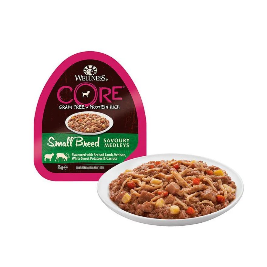 Wellness Core Small Breed Grain Free Cordero y Venado tarrina para perros