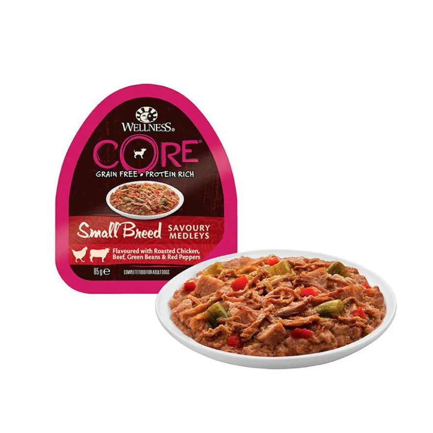 Wellness Core Small Breed Grain Free Pollo y Ternera tarrina para perros