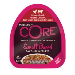Wellness Core Small Breed Grain Free Pollo y Ternera tarrina para perros