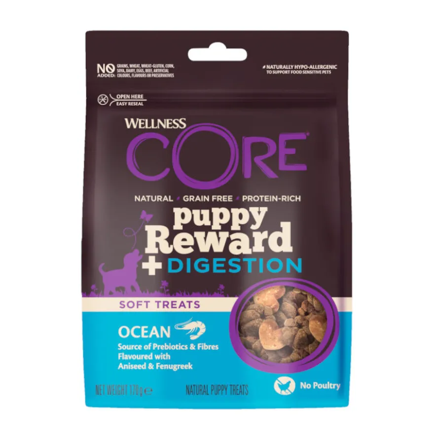 Wellness Core Snack Reward + Digestion Krill para perros