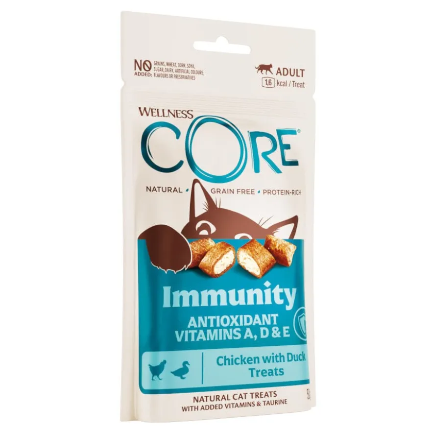 Wellness Core Snacks Inmunitario Pollo y Pato para gatos