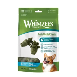 Whimzees Snacks Dentales Cocodrilo para perros de razas pequeñas