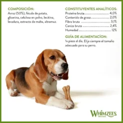 Whimzees Snacks Dentales en Forma de Hueso para perros