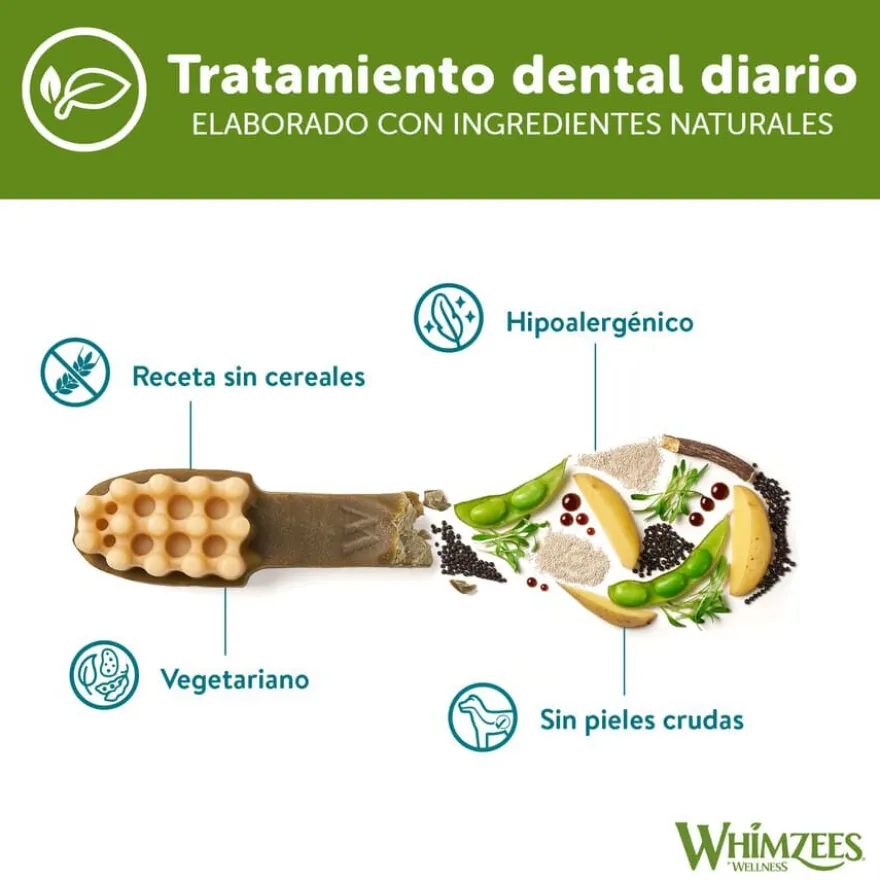 Whimzees Snacks Dentales para perros de razas medianas