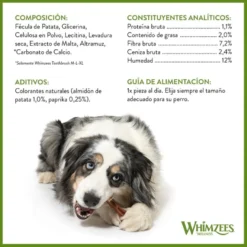 Whimzees Snacks Dentales para perros de razas medianas