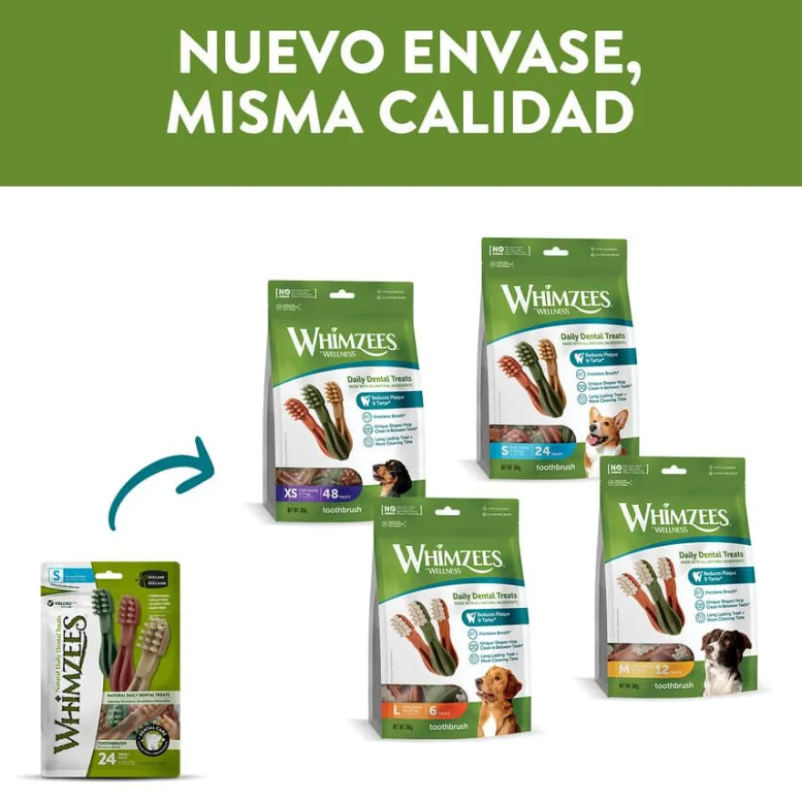 Whimzees Snacks Dentales para perros de razas grandes