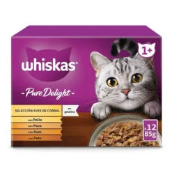 Whiskas Pure Delight Selección Aves Gelatina en Bolsita para gatos