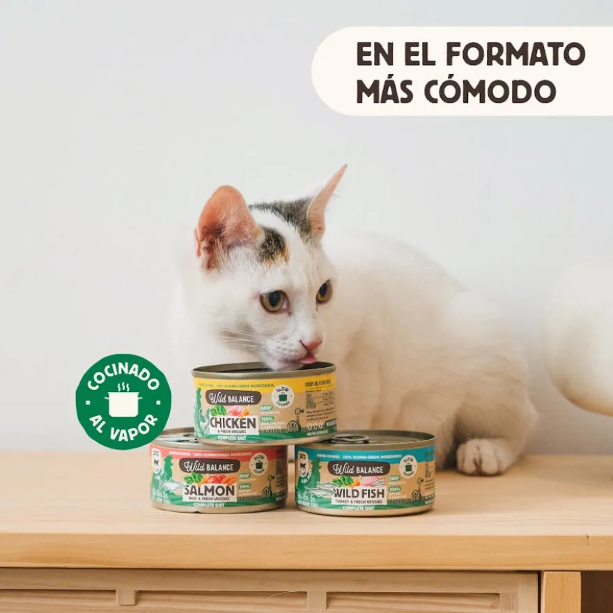 Wild Balance BARF Pollo y Vegetales lata para gatos