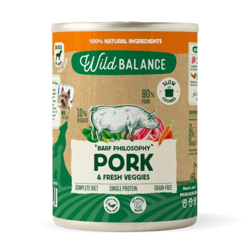 Wild Balance Cerdo lata para perros