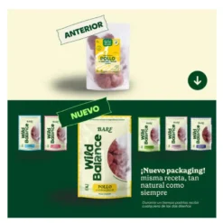 Wild Balance Menú Barf pollo y verduras comida congelada para perros