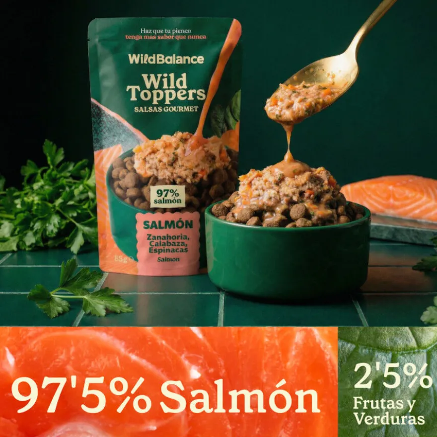 Wild Balance Toppers Salmón salsa para perros