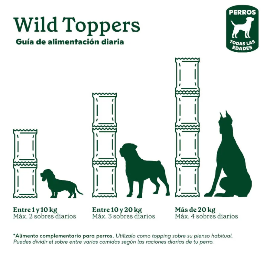 Wild Balance Toppers Ternera salsa para perros