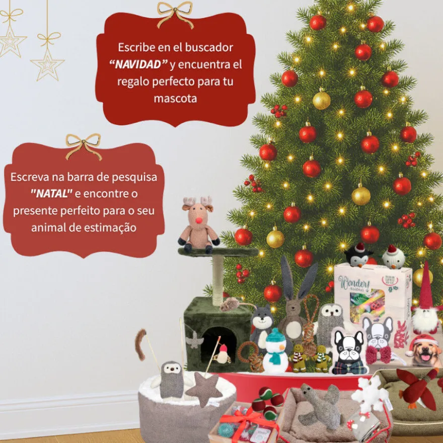 Wonder Christmas Cama Navideña Suave para gatos