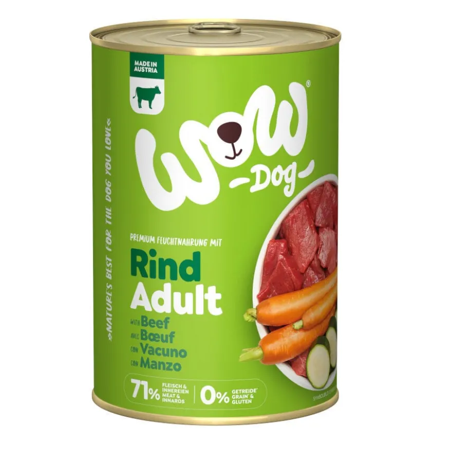 Wow Food Adult Vacuno lata para perros