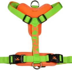 X-TRM Cronos Neón Arnés Verde para perros