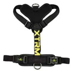 X-TRM Cronos Neon Flash Arnés Negro para perros