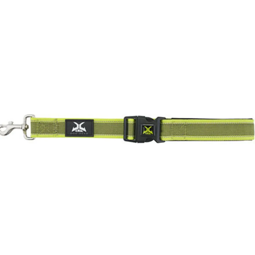 X-TRM Pro Correa corta verde lima para perros