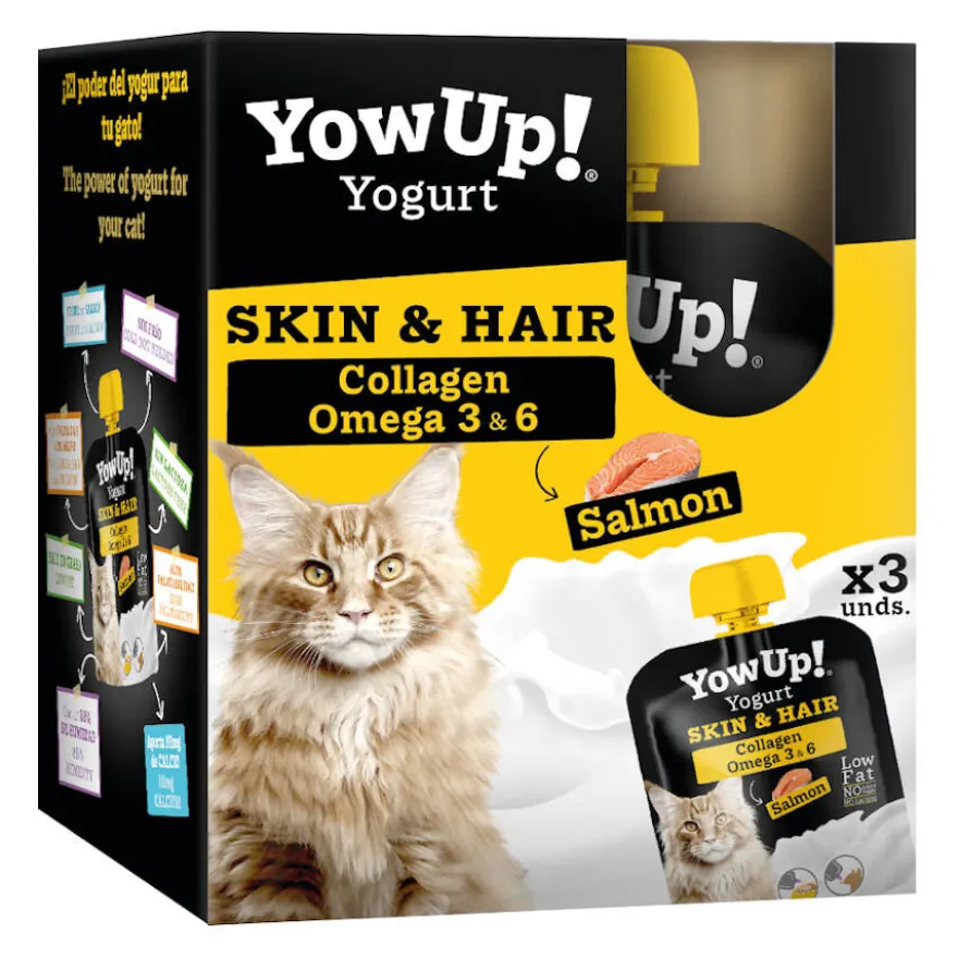 YowUp! Skin & Hair Salmón yogur para gatos